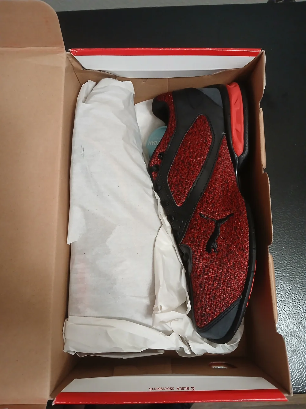 Puma Tazon 6 Knit Mens Soft Foam Shoes In Black/Red (New In Box)